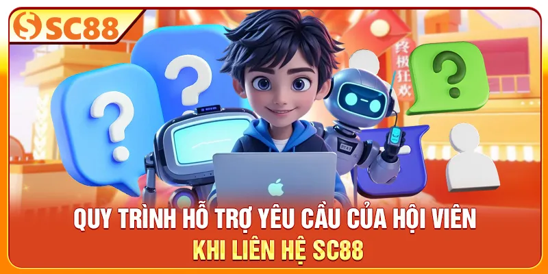 Quy trình hỗ trợ yêu cầu của hội viên khi liên hệ SC88